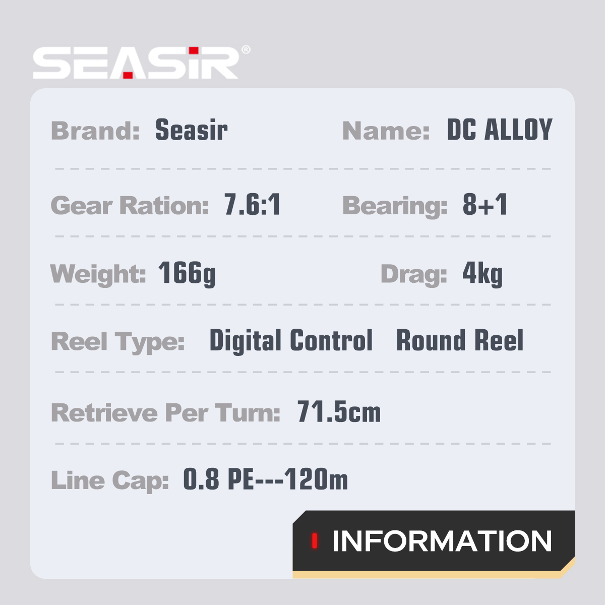 SEASIR DC Alloy ALL-metal Roun - Kastking Reel Zephyr review and price