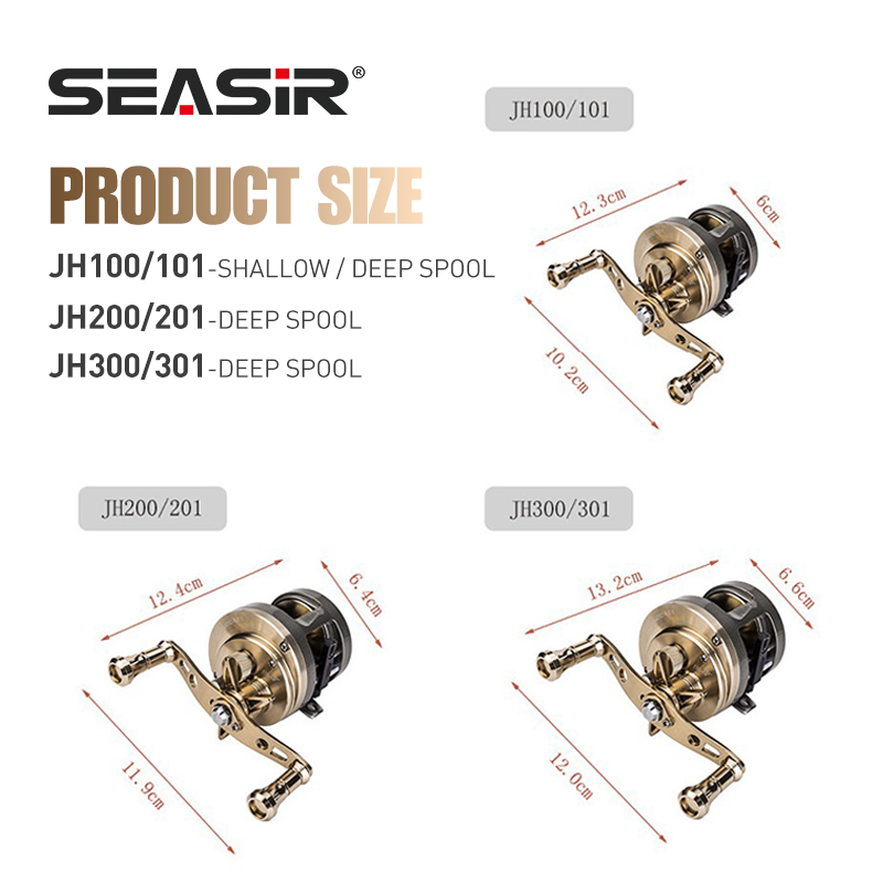 SEASIR JH All METAL Drum Baitc - Abu Garcia Reel Max review and price