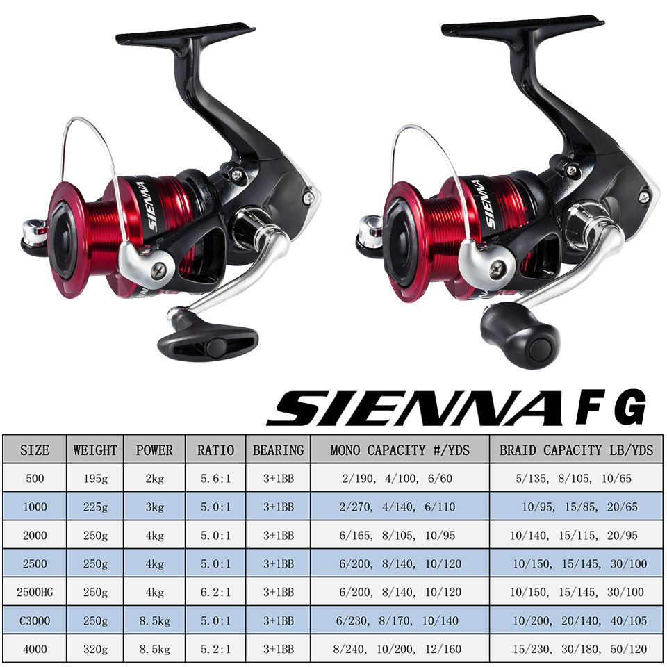 SHIMANO SIENNA Spinning Fishin - Daiwa Reel Bg review and price